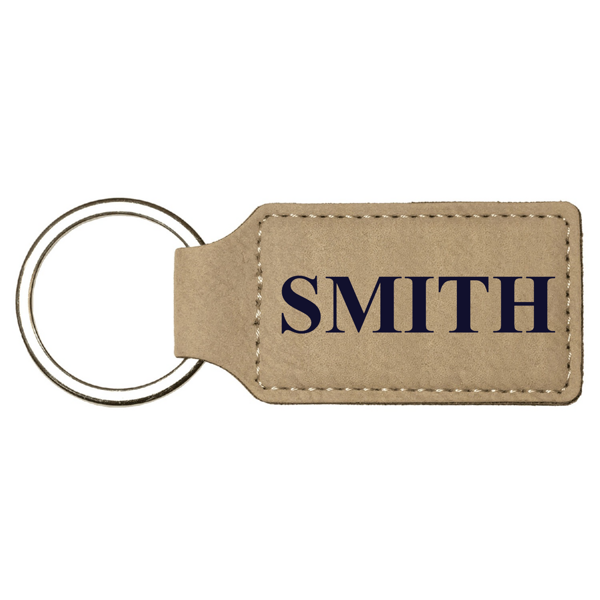 Personalized Laserable Eco Leather Keychain