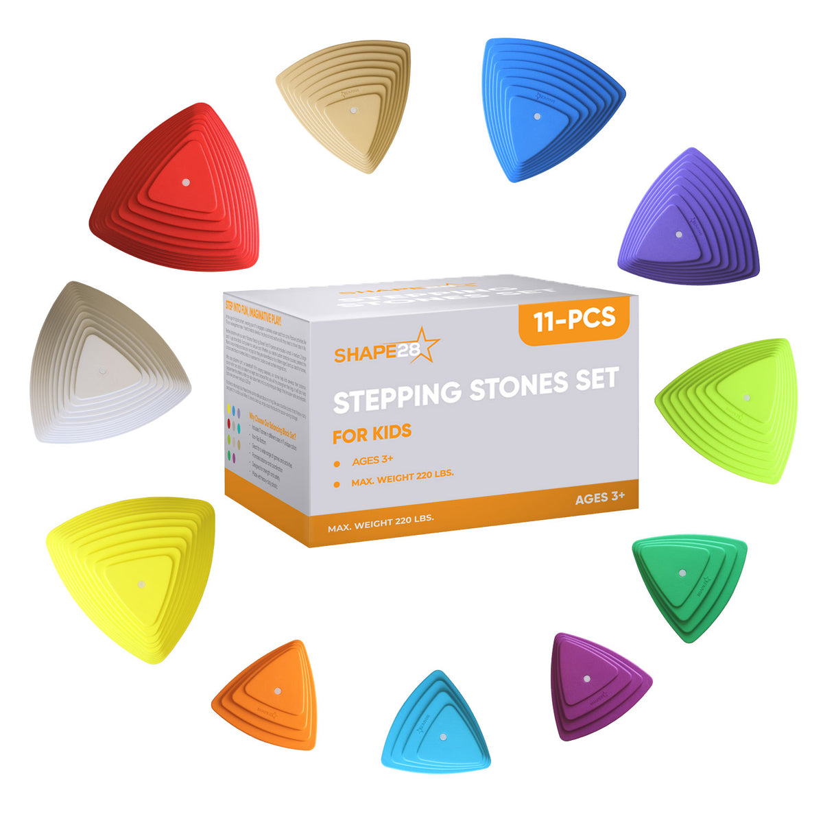 Stepping Stones for Kids - Children's Exercise Equipment 11pcs