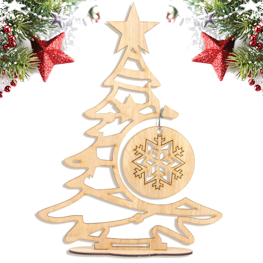Wooden Christmas Tree Decoration