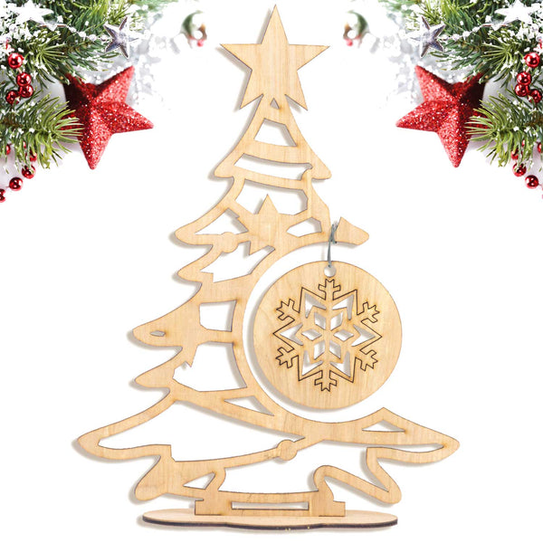 Wooden Christmas Tree Decoration