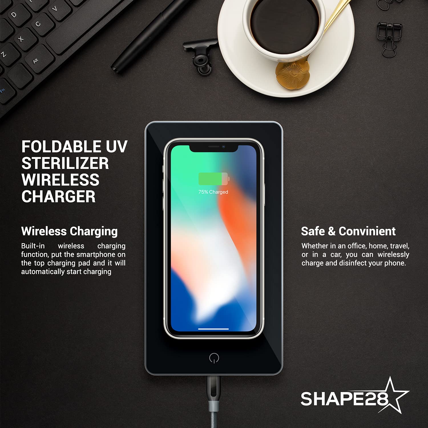 Phone Sterilizer and  Fast Wireless Charger