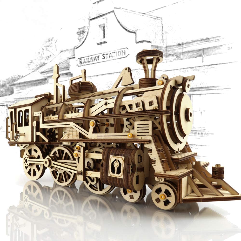 3D Wooden Puzzle - Locomotive