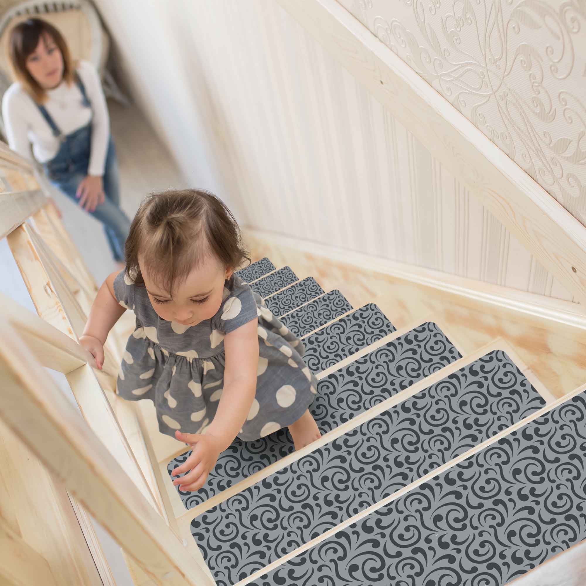 Ultra-Thin Stair Mats 9" x 26" ( 1/10 Inch Thick)