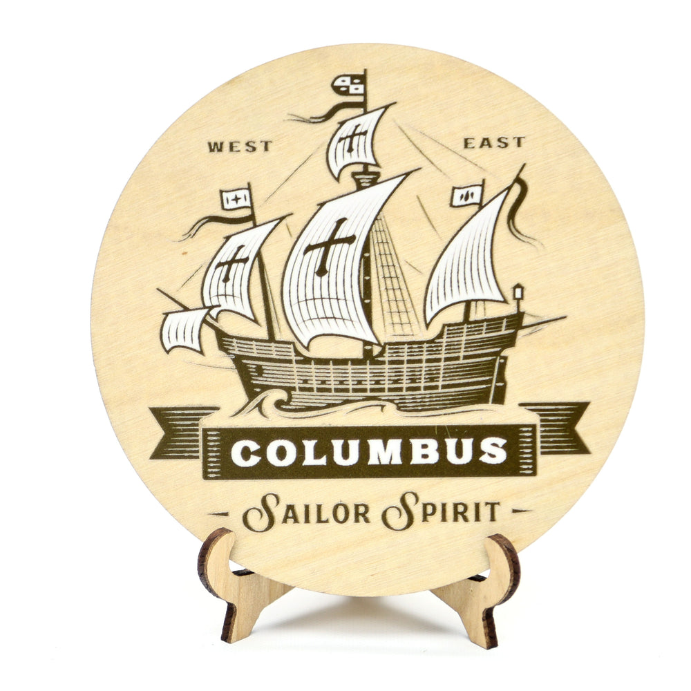 Wooden Coasters Set of 4 Pieces with a Nautical Designs