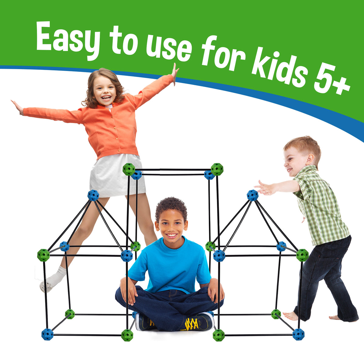 Construction Fort - Blue and Green