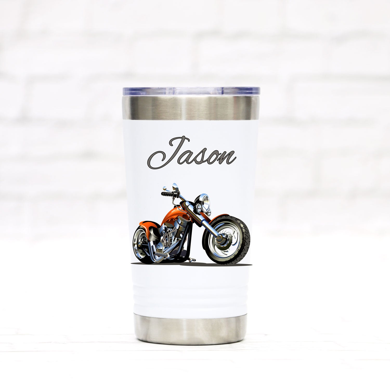 Personalized Tumbler 16oz Stainless Steel Mug Cup with Custom Name