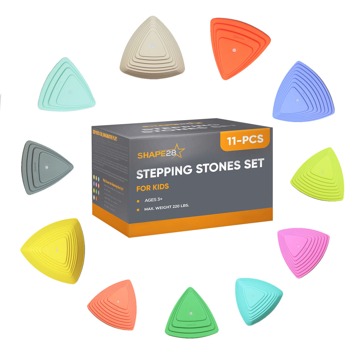 Stepping Stones for Kids - Children's Exercise Equipment 11pcs