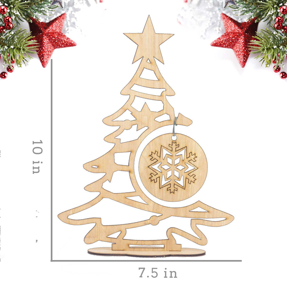 Wooden Christmas Tree Decoration