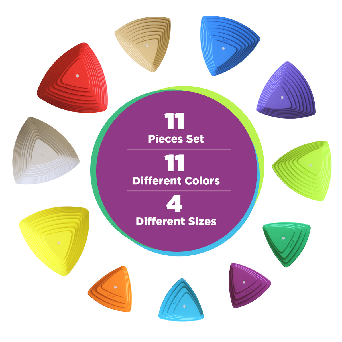 Stepping Stones for Kids - Children's Exercise Equipment 11pcs